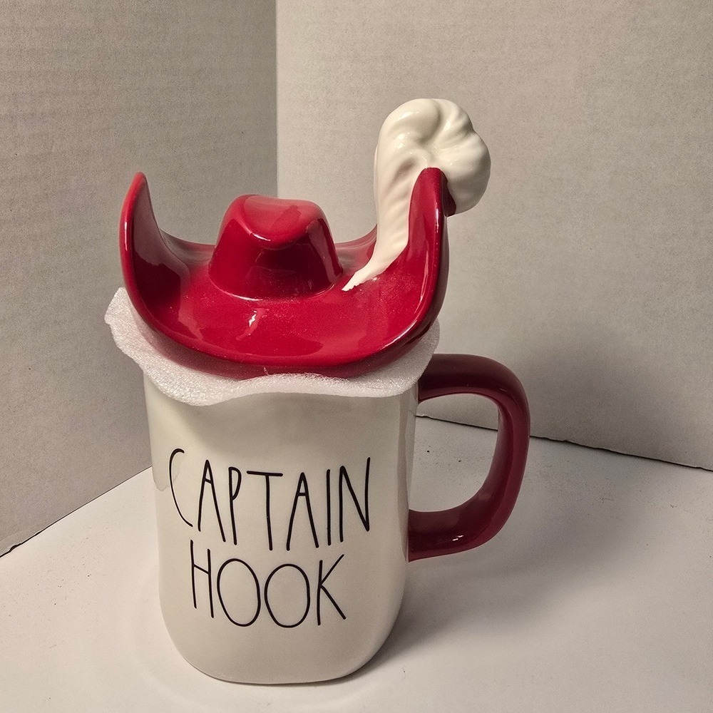 Rae Dunn Red and White Captain Hook Mug